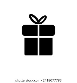 Gift icon on white background. Vector illustration.