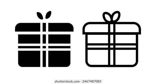 Gift icon on white background