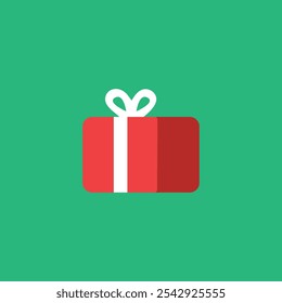Icono del regalo en el dibujo del fondo blanco por la ilustración. icono del regalo de la Navidad