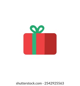 Icono del regalo en el dibujo del fondo blanco por la ilustración. icono del regalo de la Navidad