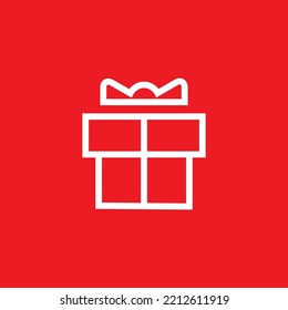 Gift icon, package graphic resource template, vector illustration.