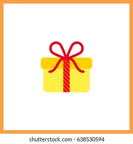 Gift icon. Present vector