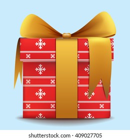 gift icon realistic 3d vector set bundle Merry Christmas and Happy New Year design background illustration