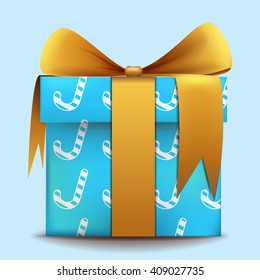 gift icon realistic 3d vector set bundle Merry Christmas and Happy New Year design background illustration