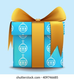 gift icon realistic 3d vector set bundle Merry Christmas and Happy New Year design background illustration
