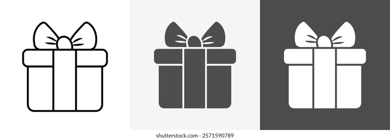 Gift Icon set vector art