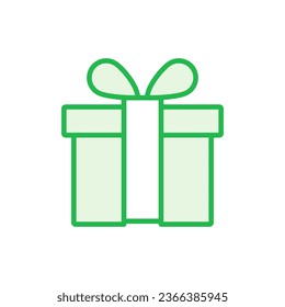 Juego de iconos de regalo. icono del vector de regalo. regalo de cumpleaños