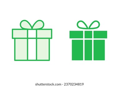 Gift icon set. gift vector icon. birthday gift