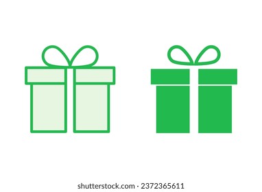 Gift icon set. gift vector icon. birthday gift