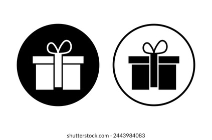 Gift icon set. gift vector icon. birthday gift