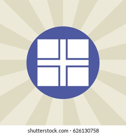 gift icon. sign design. background