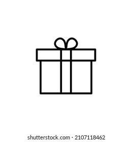 Gift icon. gift sign and symbol. birthday gift