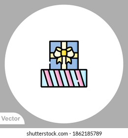 Gift icon sign vector,Symbol, logo illustration for web and mobile