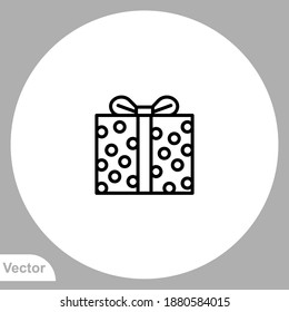 Gift icon sign vector,Symbol, logo illustration for web and mobile