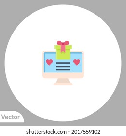 Gift icon sign vector,Symbol, logo illustration for web and mobile