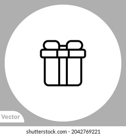 Gift icon sign vector,Symbol, logo illustration for web and mobile