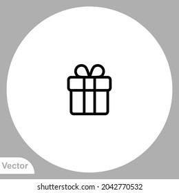 Gift icon sign vector,Symbol, logo illustration for web and mobile