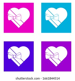 gift icon . Simple glyph vector of Party color set for UI and UX, website or mobile application