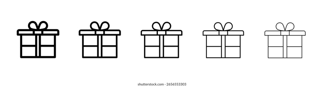 Gift icon simple illustration logo art