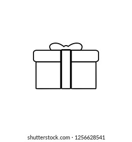 gift icon. Simple outline vector of party set icons for UI and UX, website or mobile application