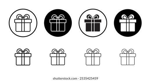 Gift icon Simple thin outline