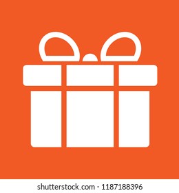 Gift icon, stock vector illustration, EPS10.