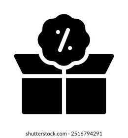 Geschenksymbol mit Stilsymbol