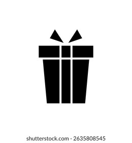 Símbolo del icono del regalo para los App y los Sitios web. signo y símbolo del regalo. regalo de cumpleaños