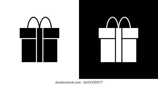 Colección de símbolo de icono de regalo. Vector plano ilustración de stock.