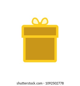 Gift icon. Gift symbol. Flat design. Stock - Vector illustration
