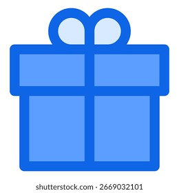 Símbolo de icono de regalo. Ilustración vectorial.