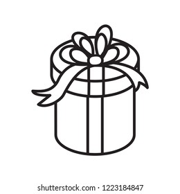 gift icon in trendy flat design 