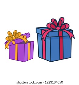 gift icon in trendy flat design 