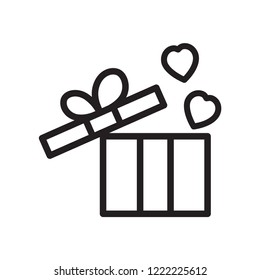 gift icon in trendy flat style 