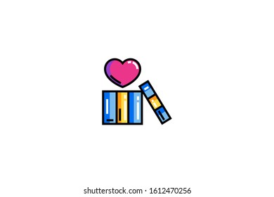 Gift icon in trendy flat style isolated on white background vector illustration