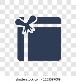Gift icon. Trendy Gift logo concept on transparent background from Christmas collection