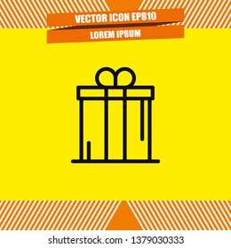 Gift icon vector