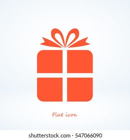 gift icon, vector best flat icon, EPS