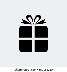 gift icon, vector best flat icon, EPS