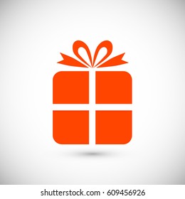 gift icon, vector best flat icon, EPS