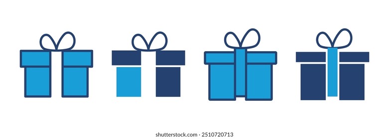 Icono de regalo. Vector de Vector de regalo. regalo de cumpleaños