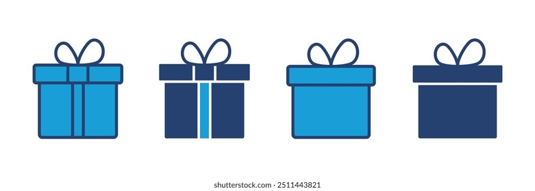 Gift icon vector. gift vector icon. birthday gift