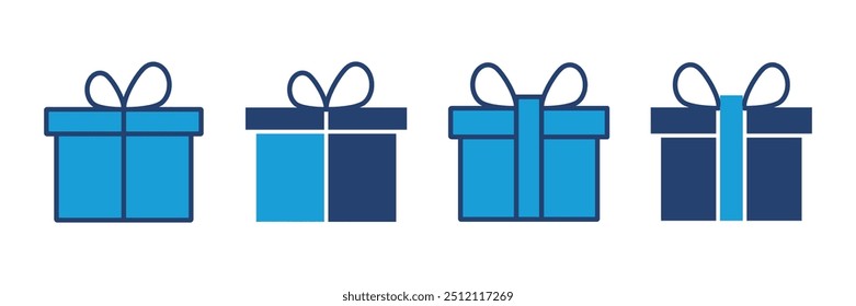 Gift icon vector. gift vector icon. birthday gift