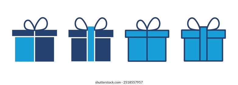 Gift icon vector. gift vector icon. birthday gift