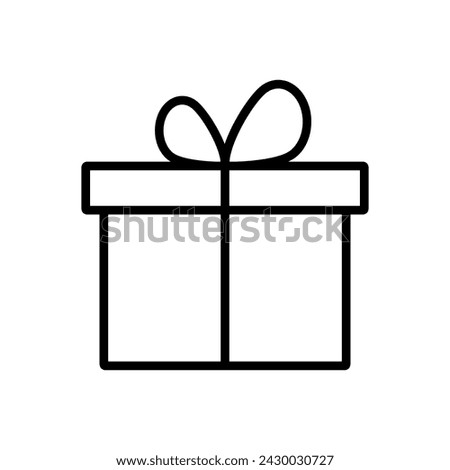 Gift icon vector. gift vector icon. birthday gift