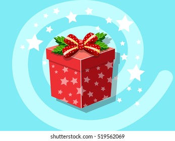Gift icon vector christmas