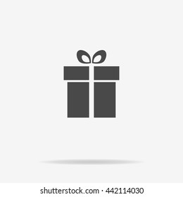 Gift icon. Vector concept illustration for design.