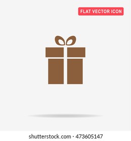 Gift icon. Vector concept illustration for design.