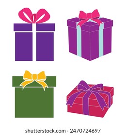 Fondo de ilustración de diseño de Vector de icono de regalo