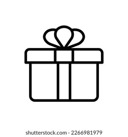 Plantilla de diseño de vectores de iconos de regalo
